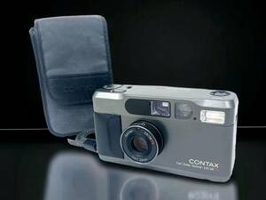 4T3★シャッターOK★ CONTAX コンタックス T2 Carl Zeiss Sonnar 38mm F2.8 T* コンパクトフィルムカメラ