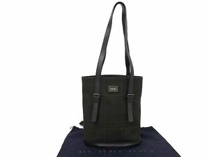 1円 ■美品■ BURBERRY バーバリー レザー トートバッグ ショルダー 肩掛け レディース ブラウン系 BF7614