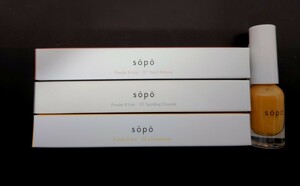 sopo パウダー&ライナー 3本セット＋ネイルポリッシュ★07ピーチラムネ・02アイスレモネード(限定色)・05 スパークリングショコラ(限定色)