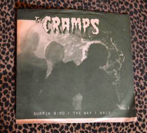 THE CRAMPS 45 Signed Nick Knox "The Way I Walk/Surfin