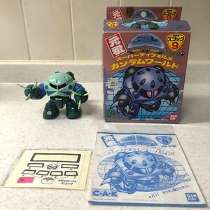 当時モノ 元祖SDガンダム 箱 取説 シール台紙 量産型ズゴック 部品シール欠品