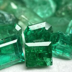 大量!!〔天然エメラルドおまとめ50ct〕a ルース 裸石 宝石 ジュエリー jewelry emerald beryl ベリル 緑玉 DI0 ②