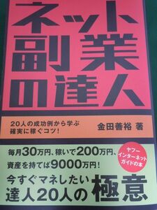 送料無料！ネット副業の達人　金田善裕著　