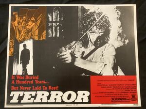 US版 オリジナルロビーカード 1979 TERROR ギロチノイド ノーマン・Ｊ・ウォーレン ジョン・ノーラン キャロリン・カレッジ ホラー映画