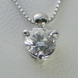 ダイヤモンド ネックレス プラチナ 一粒 0.5ct 鑑定書付 0.515ct Fカラー VVS2クラス VGカット CGL