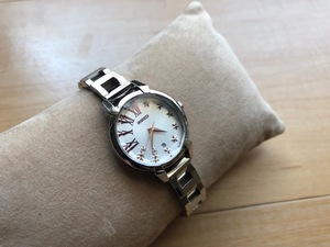 レア 良品程度 SEIKO セイコー WIRED ワイアード カットガラス デイト シルバー文字盤 7N82-0GL0 純正ブレス クオーツ レディース 腕時計