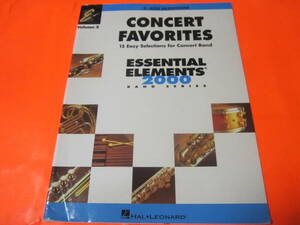 輸入楽譜　E♭アルト・サックス　Concert Favorites: E Flat Alto Sax (2) (Essential Elements 2000 Band, 1) 　黒い点状の汚れ有