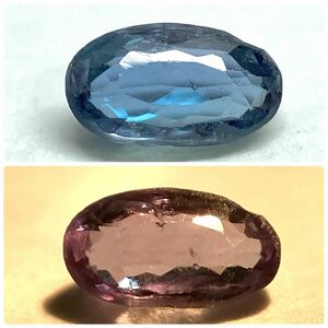 希少!!変色効果!!(天然アレキサンドライト0.166ct)m 約4.2×2.4mmソーティング付 ルース 裸石 宝石 ジュエリーjewerly alexandrite K