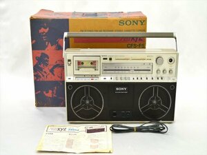 KM549●ジャンク品●SONY ソニー CFS-F5　ラジオカセットレコーダー/ラジカセ　元箱付き