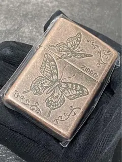 zippo バタフライ ブロンズ  蝶 特殊加工 希少モデル 2023年製