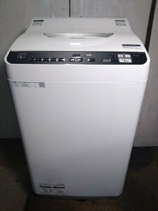 【大阪/岸和田発】 SHARP/シャープ 縦型洗濯乾燥機 ES-TX6GJ 洗濯6.5kg/乾燥3.5kg ステンレス穴なし槽 2023年製
