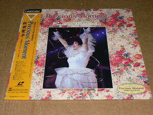 LD／「松田聖子 Precious Moment　1990，Live At The Budokan」初回特典ポストカード付き　’90年盤／帯・歌詞カード付き、美盤