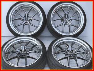 美品！バリ山！エイムゲイン AIMGAIN GTM 21インチ 10J+28 10.5J+30 PCD120 5穴 ハブ径75ミリ 245/35R21 LEXUS LS460 LS500 LS600 BMW