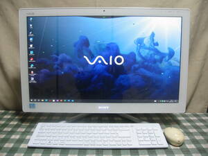 （24型大型ワイド液晶画面) ＃＃ SONY VAIO SVL24118FJW Windows 10 Home ＃＃（スグ付くTV＆地デジ対応) 