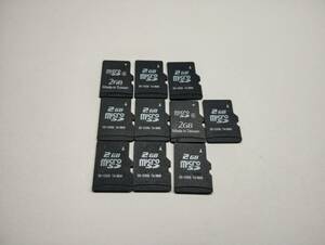 10枚セット 2GB　microSDカード フォーマット済み メモリーカード