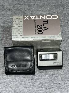 CONTAX コンタックス TLA 200ストロボ フラッシュ 箱付き ケース付き テスト発光確認済み 電池付属