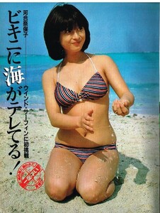 S3130 平凡 1981年 昭和56年 水着ビキニ 河合奈保子 松田聖子 石川ひとみ 甲斐智枝美 林紀恵 榊原郁恵 横須賀昌美 沢田富美子 矢野良子