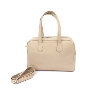 新品同様◆COCOCELUX GOLD ココセリュクスゴールド 2WAYバッグ◆ ベージュ ヘラクレスレザー レディース ボストン ショルダー bag 鞄