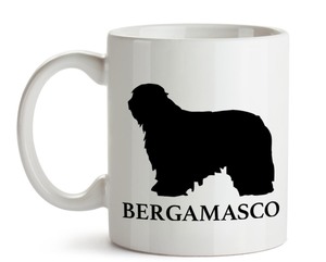 大人気《愛犬マグカップ/Dog Mugcup》【Bergamasco dog/ベルガマスコ・ドッグ】イヌ/ワンちゃん/ペット/Pet-59