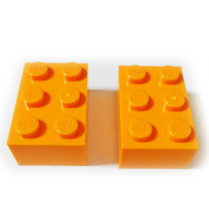 ★正規品★未使用★2個★レゴ★ブロック★オレンジ★橙★2×3★Lego★block★Orange★