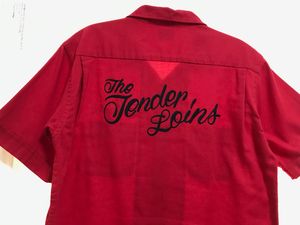 希少初期☆XSサイズ TENDERLOIN テンダーロイン T-BOWL SHT SHORT 半袖ボーリングシャツ レッド 