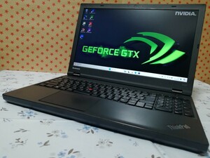 さくさく動くゲーミングノートPC [メモリ8G(即決時16G)/SSD256GB] Thinkpad W540/15インチFULLHD/Core i5/K1100M/Windows11/Office/充電器