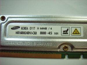 PCメモリ SAMSUNG MR16R0824BN1-CK8 800-45 64M メモリ 明細不明 ジャンク扱いにて