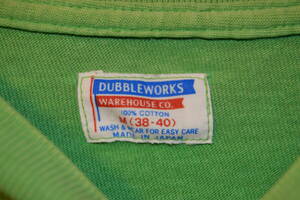 ◆定形外250円 ダブルワークス DoubleWorks ウェアハウス WAREHOUSE ヴィンテージ Tシャツ フロッキープリント 襟ポツあり m（38-40）