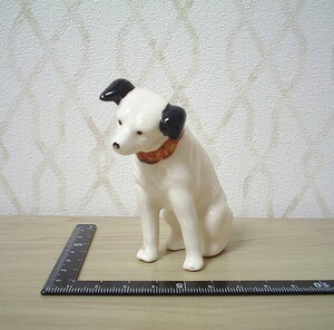 ビクター犬*ミニチュア置物*陶器製◇◆＊ニッパー＊◆◇中古品＊スムースフォックステリア＊Victor＊イヌ＊いぬ