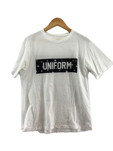 uniform experiment◆ユニフォームエクスペリメント/Tシャツ/2/コットン/ホワイト/プリント/UE-189036