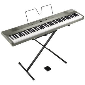 コルグ 電子ピアノ KORG L1SP MSILVER Liano メタリックシルバー デジタルピアノ 88鍵盤 キーボード キーボードスタンド付き リアーノ