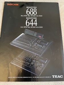 タスカム TASCAM MIDISTUDIO 688 644 カタログ　1989年