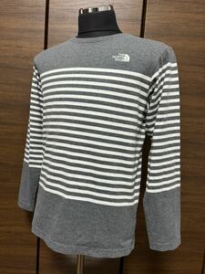 THE NORTH FACE(ザ・ノースフェイス） L/S CEO α Border Tee（セオアルファボーダーティー） NT31513 グレー M 春先に最適！GOLDWIN正規品