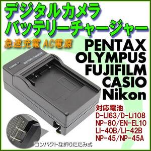 送料無料 FUJIFILM 富士フィルム NP-45 NP-45A NP-45B NP-45S 急速 対応 AC 電源★