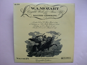 ＊【LP】ワルター・ギーゼキング（ピアノ）／モーツァルト ピアノ音楽全集（OL-3114）（日本盤）