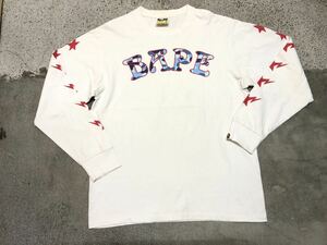 A BATHING APE 19FW BAPE ABC Camo BAPE 88 L/S Tee アベイシングエイプ ロングスリーブ Tシャツ エイプ ロングTシャツ 迷彩ロゴ size M