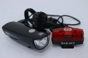 ★CATEYE キャットアイ VOLT 200／RAPID MINI TL-LD635 USB充電式 前後ライトセット 美品