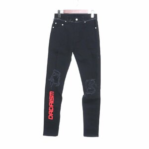 CHRISTIAN DADA AFW DAMAGE SKINNY DENIM PANTS サイズ44 ブラック クリスチャンダダ ダメージスキニーデニムパンツ