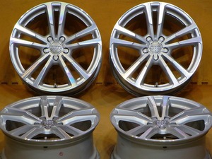 美品 4本セット【AUDI S3 V8 純正 ホイール】アウディ 18インチ8J+46 PCD112-5H ハブ径57mm A3 ゴルフ7 ゴルフ6 5パラレルスポークデザイン