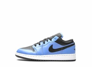 NIKE AIR JORDAN 1 LOW GS "UNIVERSITY BLUE / BLACK" 24cm 553560-403