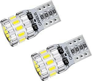 T10 LED 爆光 ホワイト 2個 キャンセラー内蔵 LED T10 車検対応 3014LEDチップ18連 12V 車用 ポジシ