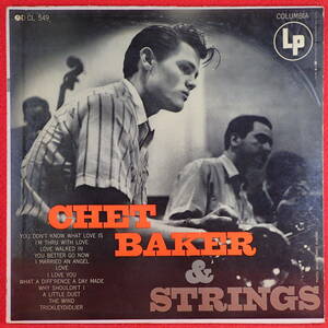 千円開始★神洗浄【超メガレア★希少マト1★US極美盤★COLUMBIA★MONO 6EYE CBS無 両溝】★CHET BAKER ＆ Strings★Zoot sims,Russ Freeman