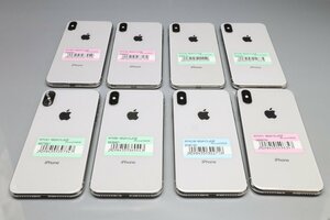 Apple iPhoneX 64GB Silver 計8台セット A1902 MQAY2J/A ■SIMフリー★Joshin(ジャンク)7949【1円開始・送料無料】