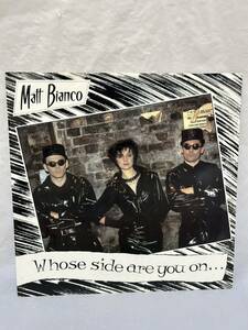 ◎N225◎LP レコード MATT BIANCO マット・ビアンコ/whose side are you on フーズ・サイド・アー・ユー・オン/249319-0/EU盤