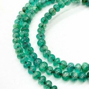 ■エメラルドアクセサリーパーツおまとめ■a約13g 裸石 宝石 emerald beryl jewelry 両穴 necklace accessory CE0