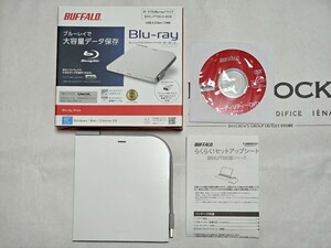 BUFFALO バッファロー BRXL-PTV6U3-WHB ポータブルブルーレイドライブ 使用時間短い