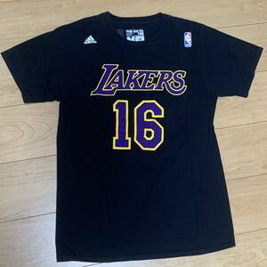 ロサンゼルスレイカーズNBAパウガソールTシャツM