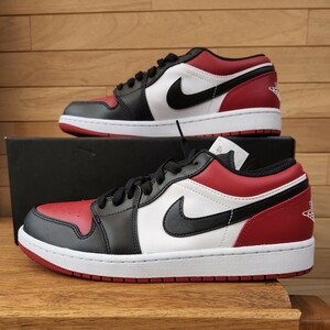 27.5cm 新品正規品 NIKE AIR JORDAN 1 LOW 553558-612ナイキ エアジョーダン 1 ロー ジムレッド／ホワイトーブラックGYM RED/WHITE-BLACK