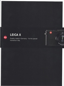 Leica ライカ X の 総合カタログ (未使用美品)
