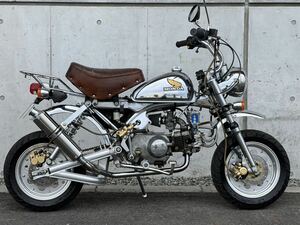 HONDA モンキーリミテッド シルバーメッキ 希少限定モデル 型式 Z50J エンジン実動 フルカスタム 75ccボアアップ 機関良好 書類あり